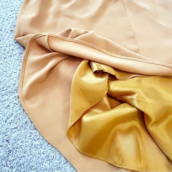 Lily & Taylor Women’s Mustard Gold Trumpet Skirt Sz 22 Suit Mermaid Flare - Picture 5 of 5